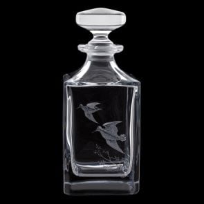 Engraved Game Woodcock Decanter