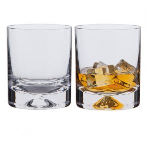 Dartington Dimple Old Fashioned Whisky Glass, Set of 2