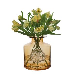 Dartington Flower Bottles - Clematis/Amber