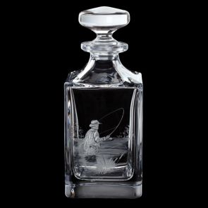 Engraved Fly Fisherman Decanter