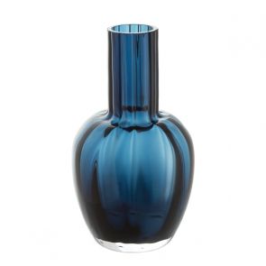 Dartington Little Treasures - Ink Blue Optic Vase