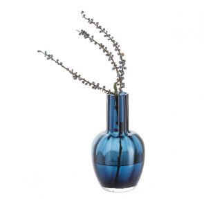 Dartington Little Treasures - Ink Blue Optic Vase