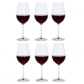 Six Red Wine Glass, Set of 6